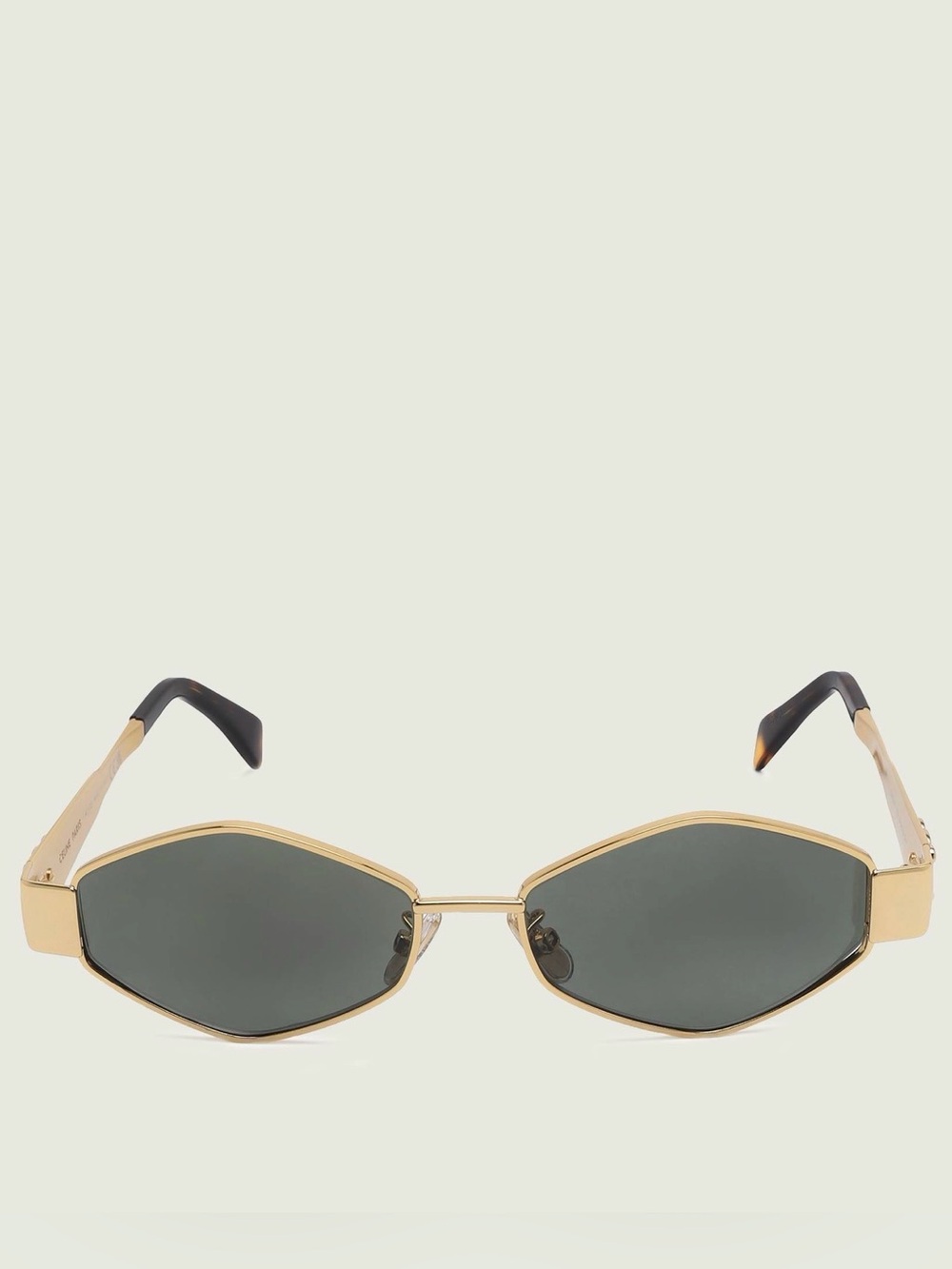 New Celine CL40254U 30N Sunglasses Gold Frame Geometric Shape Authentic - Picture 7 of 16